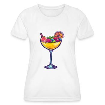 Cocktail 6 - Frauen Funktions-T-Shirt - Weiß - Vorne - AI Model Female 172 dark (172cm)