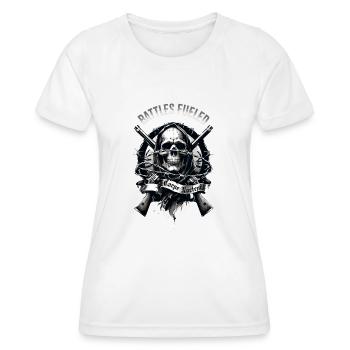 Hunter s Wrath - Frauen Funktions-T-Shirt - Weiß - Vorne - AI Model Female 172 dark (172cm)