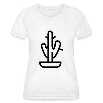 Cactus - T-shirt sport Femme - blanc - Devant - AI Model Female 172 dark (172cm)
