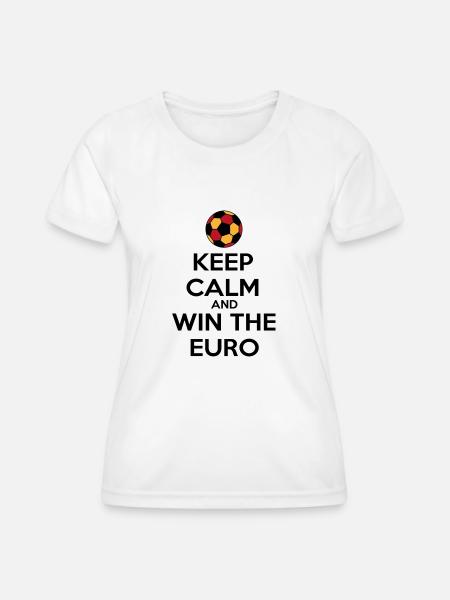 Fußball EM - Frauen Funktions-T-Shirt - Weiß