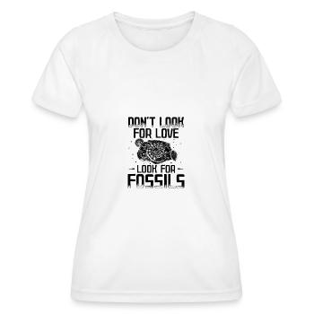 Fossil Collectors | Dinosaur Fossil Gifts - Women's Functional T-Shirt - white - Front - AI Model Female 172 dark (172cm)