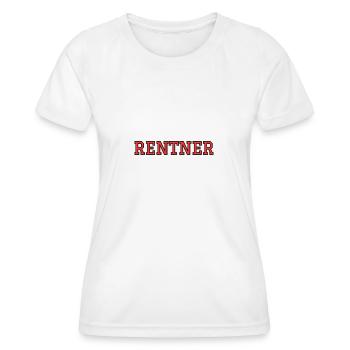 Rentner - Frauen Funktions-T-Shirt - Weiß - Vorne - AI Model Female 172 dark (172cm)