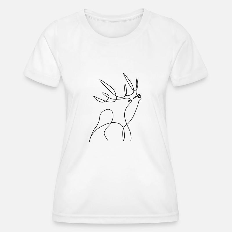 deer - Women's Functional T-Shirt - white