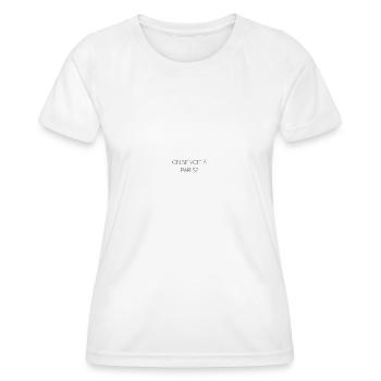 logo français - T-shirt sport Femme - blanc - Devant - AI Model Female 172 dark (172cm)