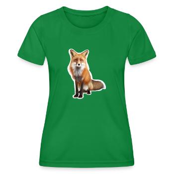 Schöner, schlauer Fuchs - Frauen Funktions-T-Shirt - Kelly Green - Vorne - AI Model Female 172 dark (172cm)