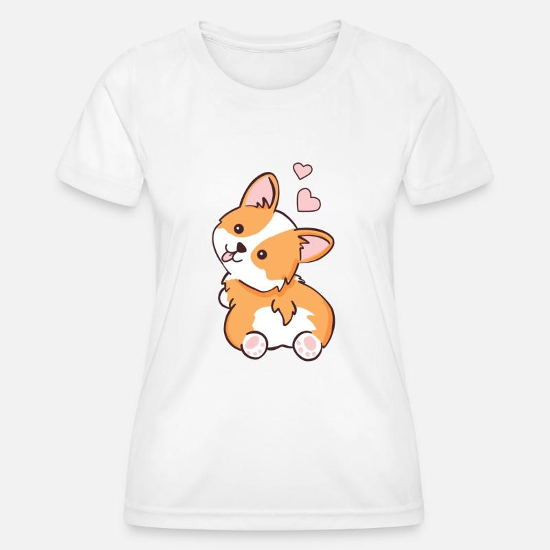 Corgi - Women's Functional T-Shirt - white