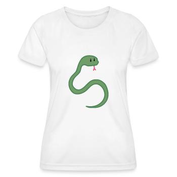 BABY SNAKE - Women's Functional T-Shirt - white - Front - AI Model Female 172 dark (172cm)