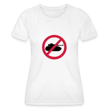Panzer - Frauen Funktions-T-Shirt - Weiß - Vorne - AI Model Female 172 dark (172cm)