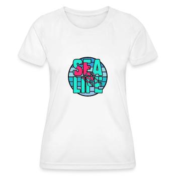 Leben im Meer - Frauen Funktions-T-Shirt - Weiß - Vorne - AI Model Female 172 dark (172cm)