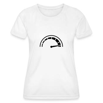 Speedometer quick lawn - Women's Functional T-Shirt - white - Front - AI Model Female 172 dark (172cm)