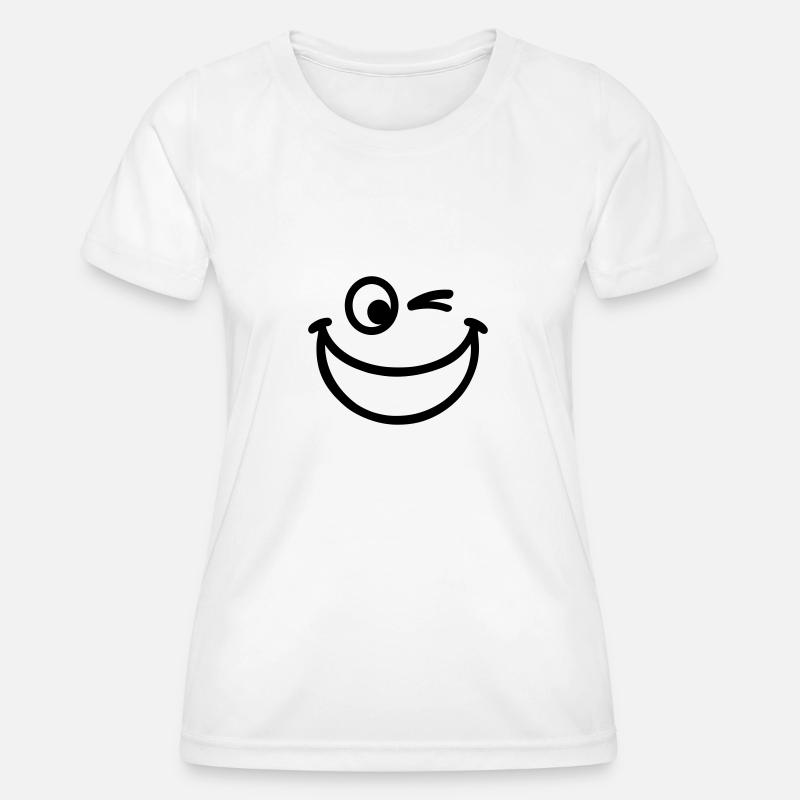Smiley - Women's Functional T-Shirt - white