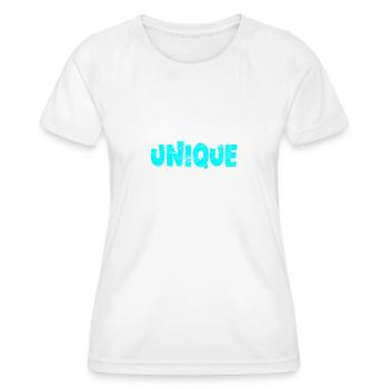 unique blau - Frauen Funktions-T-Shirt - Weiß - Vorne - AI Model Female 172 dark (172cm)