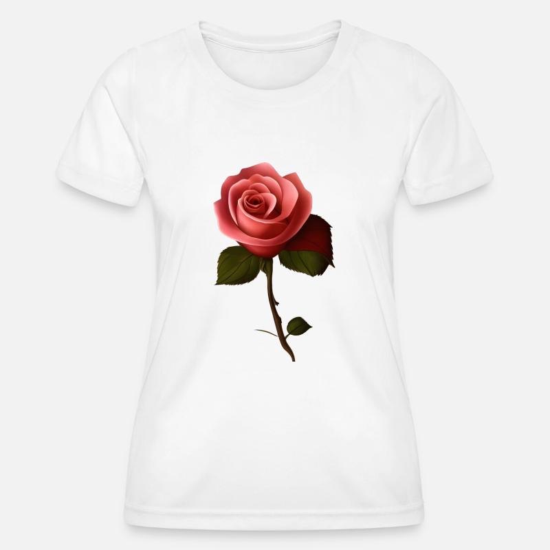 Rose - Women's Functional T-Shirt - white