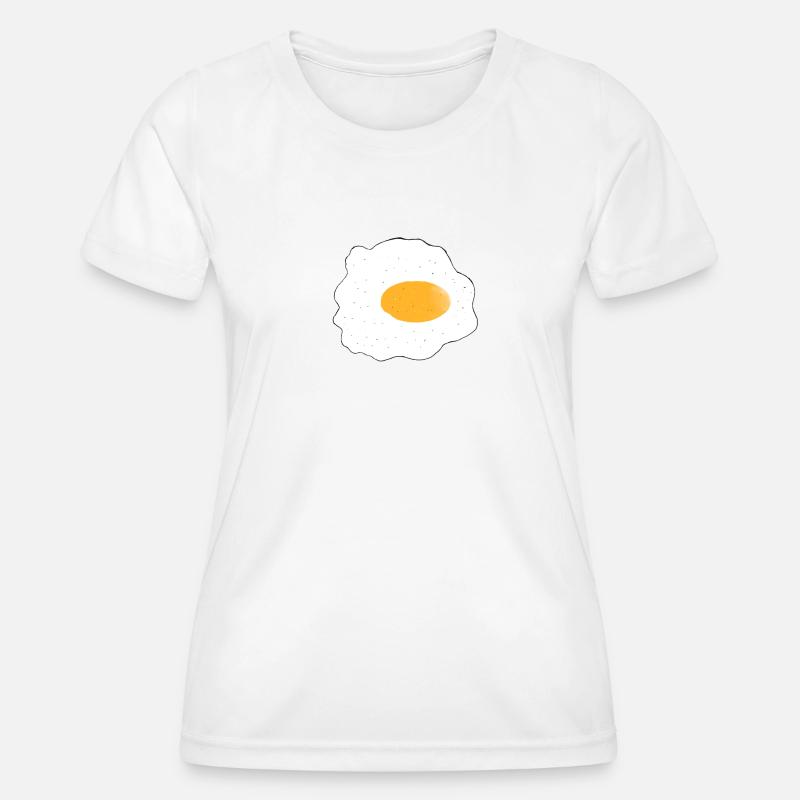 Fried egg - Women's Functional T-Shirt - white