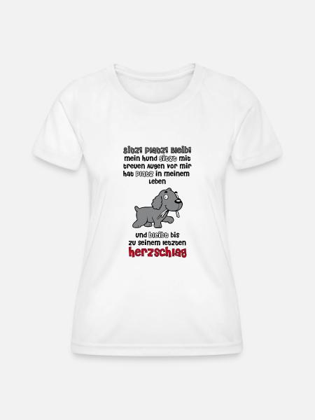 Hund Sitz!Platz!Bleib! - Frauen Funktions-T-Shirt - Weiß