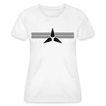 Etoile - T-shirt sport Femme - blanc - Devant - AI Model Female 172 dark (172cm)