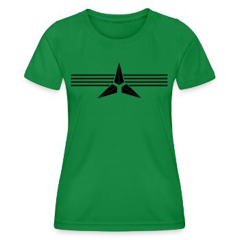 Star - Women's Functional T-Shirt - kelly green - Front - AI Model Female 172 dark (172cm)