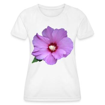 Fleur rose rose Guimauve rose - T-shirt sport Femme - blanc - Devant - AI Model Female 172 dark (172cm)