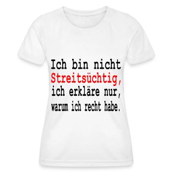 Sarkasmus Ironie Sarkastische Sprüche - Frauen Funktions-T-Shirt - Weiß - Vorne - AI Model Female 172 dark (172cm)