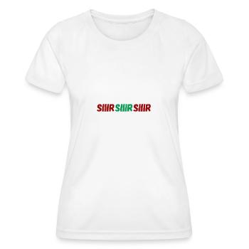 SIIIR SIIIR SIIIR - T-shirt sport Femme - blanc - Devant - AI Model Female 172 dark (172cm)
