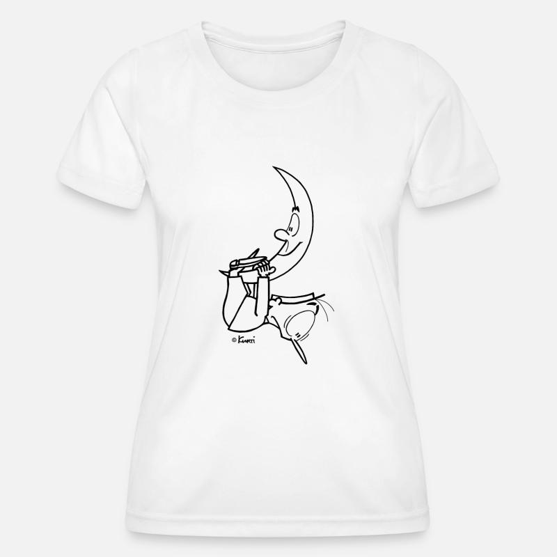Kurti Moon - Women's Functional T-Shirt - white