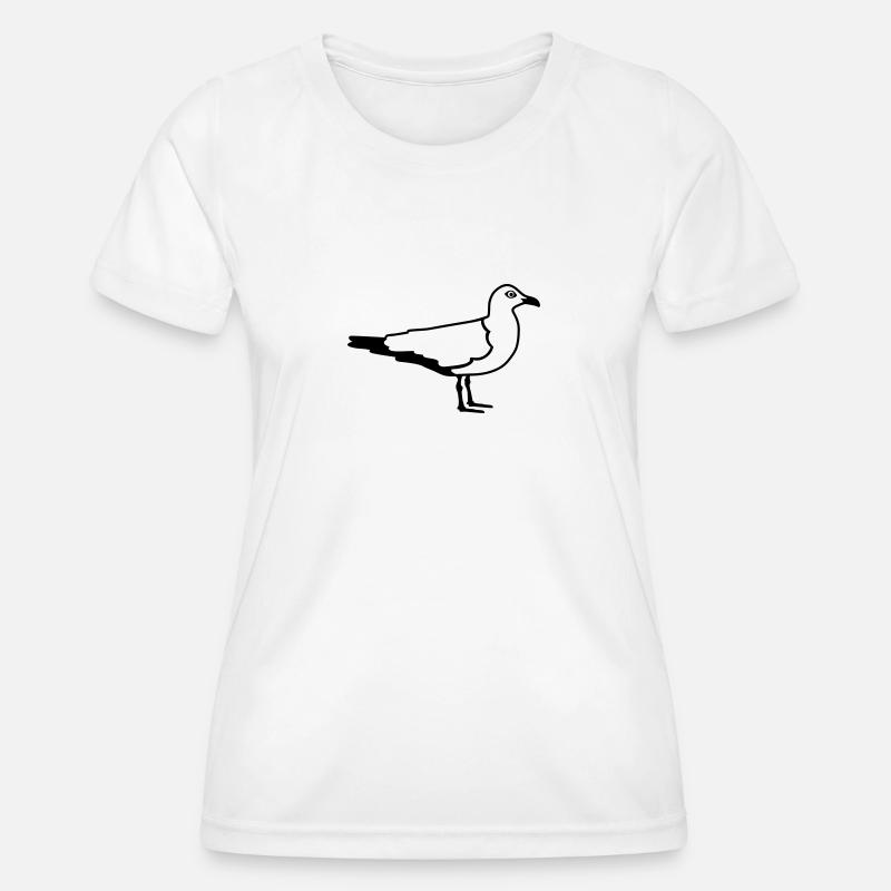 Seagull - Women's Functional T-Shirt - white