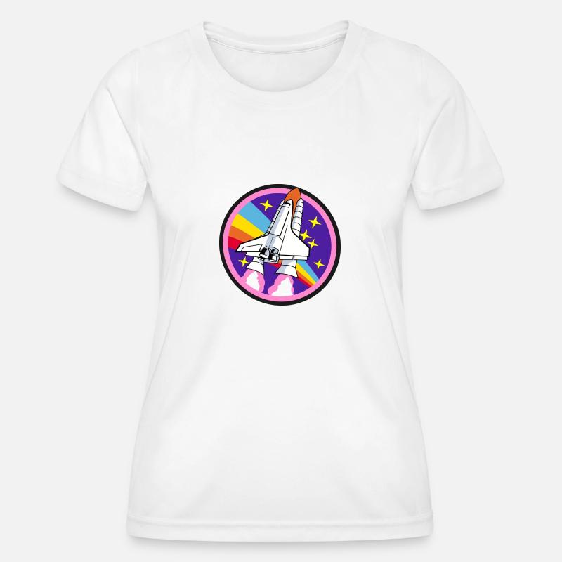 Space Shuttle - Women's Functional T-Shirt - white