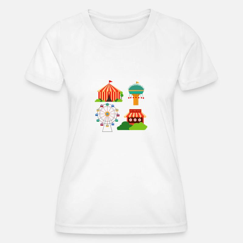 funfair - Women's Functional T-Shirt - white