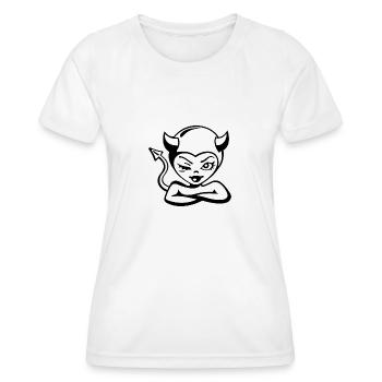 Little devil - Women's Functional T-Shirt - white - Front - AI Model Female 172 dark (172cm)
