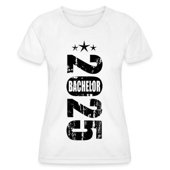 Bachelor 2025 Vintage - Frauen Funktions-T-Shirt - Weiß - Vorne - AI Model Female 172 dark (172cm)