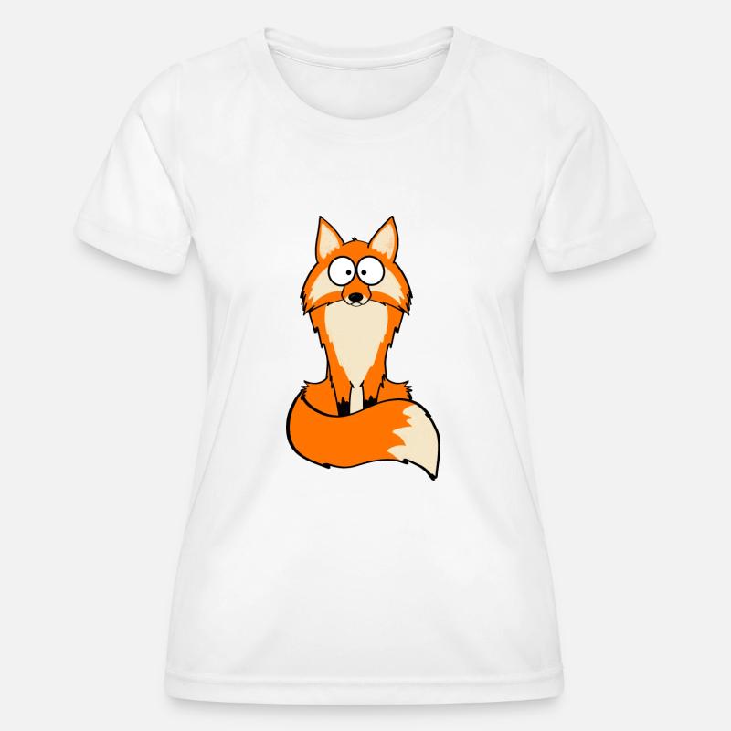 Fluffy Fox - Women's Functional T-Shirt - white