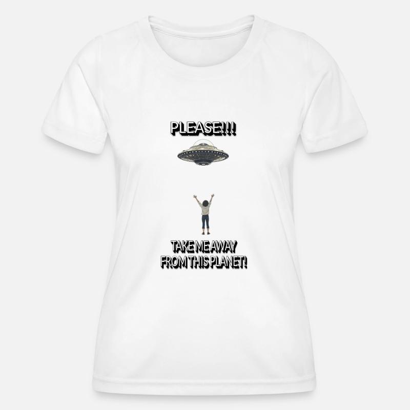Take me away - Women's Functional T-Shirt - white