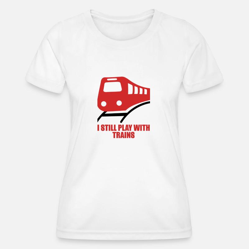 Train driver, train conductor, railway, subway, ICE, train - Women's Functional T-Shirt - white