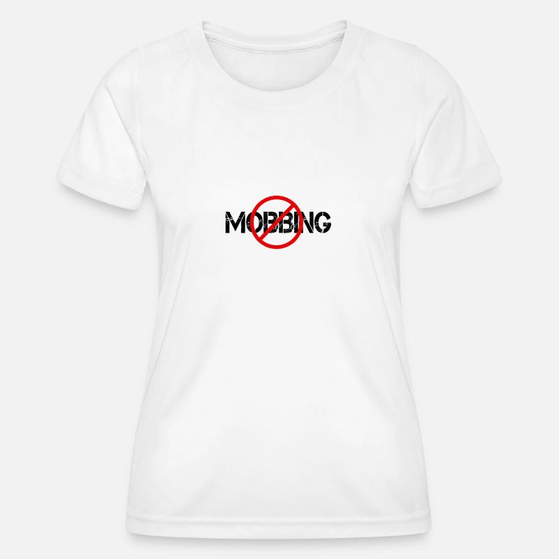 NO MOBBING - Women's Functional T-Shirt - white