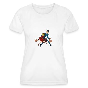 BONNIE AND CLYDE - Frauen Funktions-T-Shirt - Weiß - Vorne - AI Model Female 172 dark (172cm)