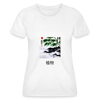 Japanese Art - Characters - ApriNoeScor - Women's Functional T-Shirt - white - Front - AI Model Female 172 dark (172cm)