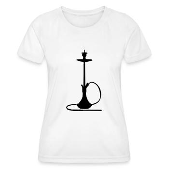hookah - Women's Functional T-Shirt - white - Front - AI Model Female 172 dark (172cm)