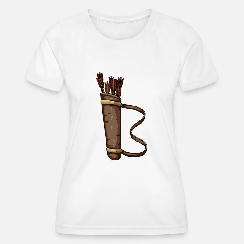 Archery quiver design - Women's Functional T-Shirt - white