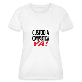 Custodia Compartida YA Negro - Functioneel T-shirt voor vrouwen - wit - Voor - AI Model Female 172 dark (172cm)
