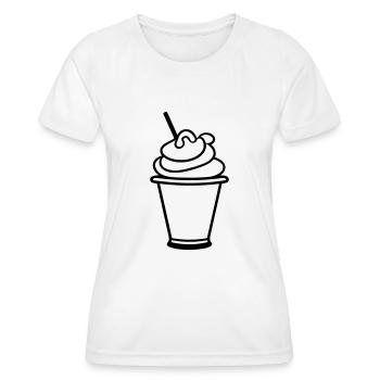 Ice Sundae - Women's Functional T-Shirt - white - Front - AI Model Female 172 dark (172cm)