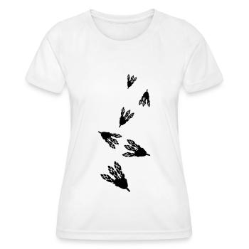 Spargel Gemüse icon - Frauen Funktions-T-Shirt - Weiß - Vorne - AI Model Female 172 dark (172cm)