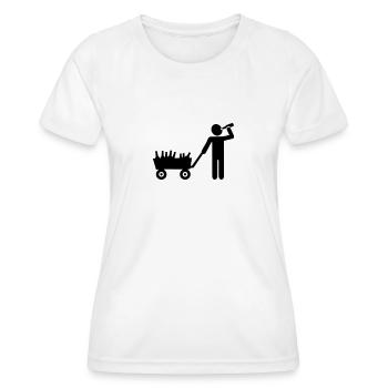 Alcool - T-shirt sport Femme - blanc - Devant - AI Model Female 172 dark (172cm)