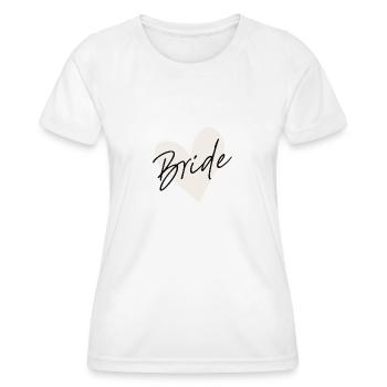Mariée - T-shirt sport Femme - blanc - Devant - AI Model Female 172 dark (172cm)