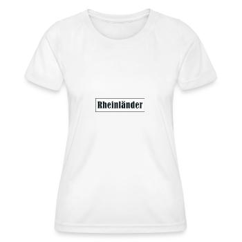 Rheinländer NRW - Frauen Funktions-T-Shirt - Weiß - Vorne - AI Model Female 172 dark (172cm)