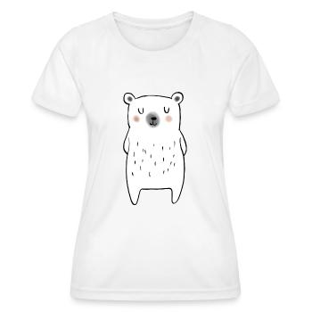 Kleiner Eisbär - Frauen Funktions-T-Shirt - Weiß - Vorne - AI Model Female 172 dark (172cm)