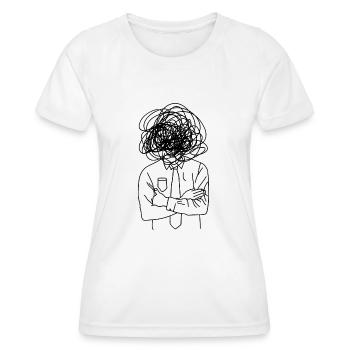 Durcheinander - Frauen Funktions-T-Shirt - Weiß - Vorne - AI Model Female 172 dark (172cm)