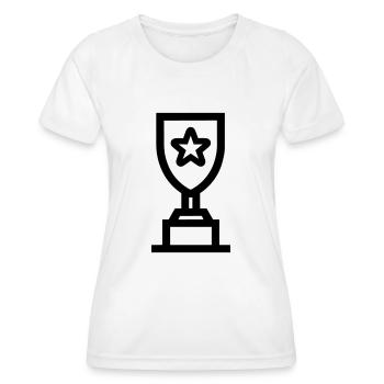 Trophäe - Frauen Funktions-T-Shirt - Weiß - Vorne - AI Model Female 172 dark (172cm)