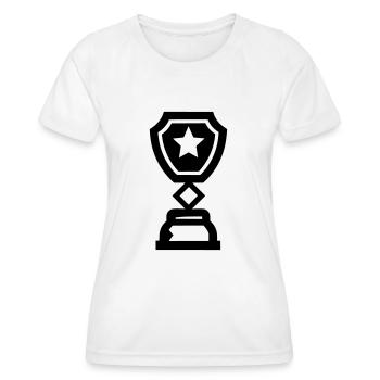trophée - T-shirt sport Femme - blanc - Devant - AI Model Female 172 dark (172cm)