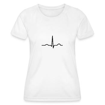 EKG complex for medical staff - Women's Functional T-Shirt - white - Front - AI Model Female 172 dark (172cm)