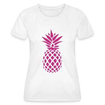 Ananas - Frauen Funktions-T-Shirt - Weiß - Vorne - AI Model Female 172 dark (172cm)